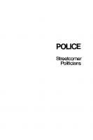 Police: Streetcorner Politicians
 9780226218663