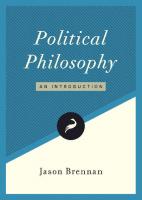 Political philosophy: an introduction /
 9781944424053, 9781944424060