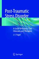 Post-Traumatic Stress Disorder. A Guide for Primary Care Clinicians and Therapists
 9783030559083, 9783030559090