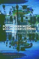 Postmodern Music, Postmodern Listening
 9781501306020, 9781501306013, 9781501306051, 9781501306037