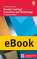 Powder Coatings Chemistry and Technology [3rd Revised Edition]
 9783866308244, 3866308248