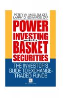 Power investing with basket securities : the investor's guide to exchange-traded funds [1st ed.]
 9780429271571, 0429271573, 9781420026306, 1420026305