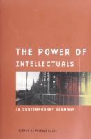 Power of Intellectuals in Contemporary Germany