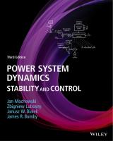 Power System Dynamics: Stability and Control [3 ed.]
 1119526345, 9781119526346
