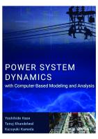 Power System Dynamics with Computer-Based Modeling and Analysis
 1119487455, 9781119487456