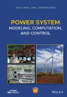Power System Modeling, Computation, and Control
 9781119546870, 1119546877