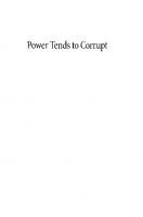 Power Tends To Corrupt: Lord Acton's Study of Liberty
 9781501757426