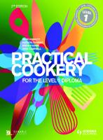 Practical cookery for the level 1 diploma [2 ed.]
 9781444187502, 1444187503