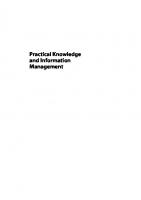 Practical Knowledge and Information Management
 9781783303373, 9781783303366