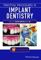 Practical Procedures in Implant Dentistry [1 ed.]
 1119399173, 9781119399179