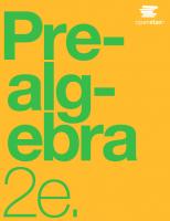 Prealgebra 2e (Fall 2020 Corrected Edition) [2 ed.]
 9780998625799, 9781975076436, 9781951693329, 9781951693190