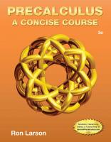 Precalculus : a concise course [Third edition.]
 9781133960744, 113396074X, 9781285051314, 1285051319