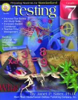 Preparing Students for Standardized Testing Resource Book Grade 7
 9781580378512
