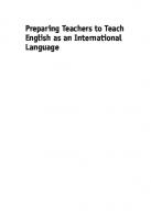 Preparing Teachers to Teach English as an International Language
 9781783097036