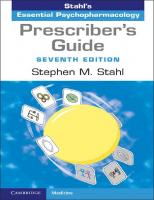Prescriber's Guide: Stahl's Essential Psychopharmacology [7 ed.]
 1108926010, 9781108926010