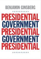Presidential government
 9780300212068, 0300212062