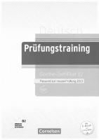 Prüfungstraining DaF B2 Goethe-Zertifikat B2 - Neubearbeitung
 9783061217754