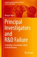 Principal Investigators and R&D Failure : Probability of Innovation Failure in Small Business [1 ed.]
 9783031436079, 9783031436086