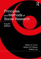 Principles And Methods Of Social Research [4 ed.]
 1032222417, 9781032222417, 1032222409, 9781032222400, 1003271731, 9781003271734