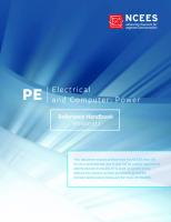 Principles and Practice of Engineering PE Electrical and Computer: Power Reference Handbook 1.1.1 [1.1.1 ed.]