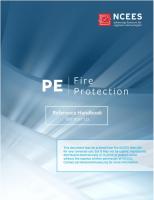 Principles and Practice of Engineering PE Fire Protection Reference Handbook [1.0 ed.]