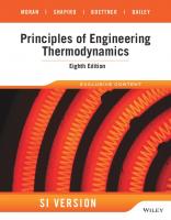 Principles of Engineering Thermodynamics: SI Version [8 ed.]
 9781118960882