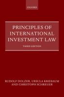 Principles of International Investment Law [3 ed.]
 0192857800, 9780192857804