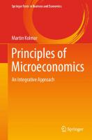 Principles of Microeconomics: An Integrative Approach
 9783319575896, 3319575899