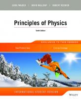 Principles of physics [Tenth edition]
 9781118230749, 1118230744