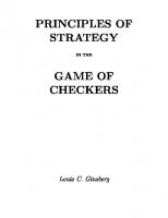 Principles of Strategy in the Game of Checkers