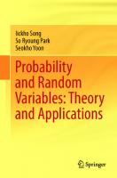 Probability and Random Variables: Theory and Applications [1st ed. 2022]
 3030976785, 9783030976781