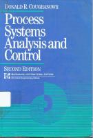 Process systems analysis and control [2nd ed]
 9780070132122, 0-07-013212-7