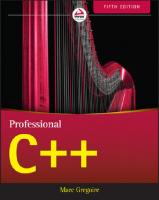 Professional C++ [5 ed.]
 1119695406, 9781119695400