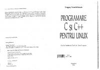 Programare C si C++ Pentru Linux Programare C si C++ Pentru Linux Informatica