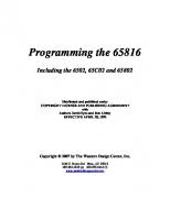 Programming the 65816: Including the 6502, 65C02, and 65802