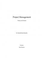 Project Management: Theory and practice [2 ed.]
 9789937138307