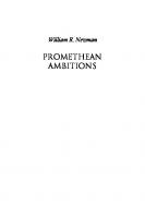 Promethean Ambitions: Alchemy and the Quest to Perfect Nature
 9780226577135
