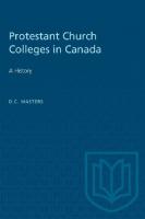 Protestant Church Colleges in Canada: A History
 9781487582692