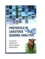 Protocols in Livestock Genome Analysis
 9789381226841, 9381226849