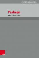 Psalmen: Band 1: Psalm 1-49 [1 ed.]
 9783666516467, 9783525516461