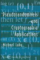 Pseudorandomness and Cryptographic Applications
 9780691206844