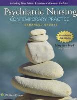 Psychiatric nursing : contemporary practice [Fifth enhanced update.]
 9780060000370, 0060000376