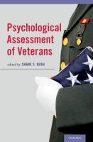 Psychological assessment of veterans
 9780199985739, 0199985731