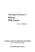 Psychological Treatment of Patients With Cancer [1 ed.]
 1433828057, 9781433828058