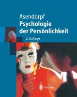 Psychologie der Persönlichkeit [2. Aufl.]
 978-3-540-66230-3;978-3-662-09573-7