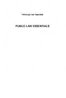 Public Law Essentials
 9780748698318