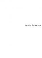 Puzzles for Hackers
 1931769451, 9781931769457