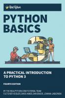 Python Basics: A Practical Introduction to Python 3
 1775093328, 9781775093329