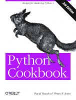 Python Cookbook [3 ed.]
 1449340377, 9781449340377