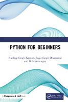 Python for Beginners
 1032063866, 9781032063867